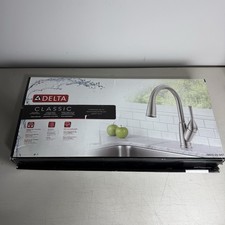 Delta Classic 1 Handle Kitchen Faucet Pull Down Stainless 19810-SS-DST READ