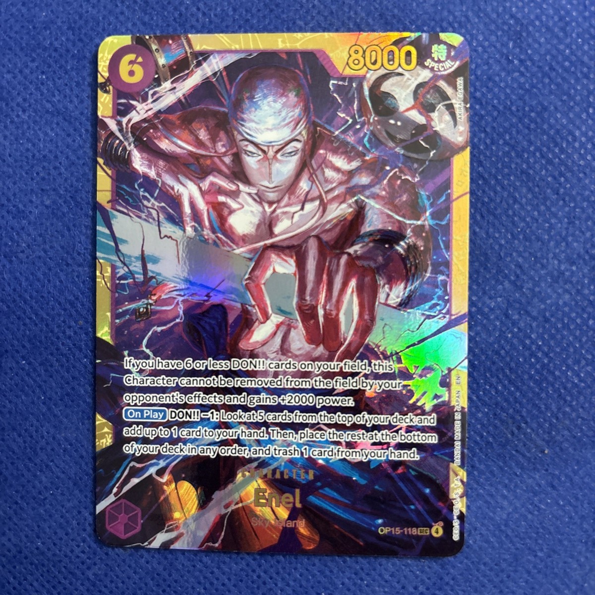 ENEL OP15-118 SEC ALTERNATE ART One Piece TCG Adventure on Kami's
