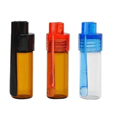 3Pcs Spice Powder Dispenser Glass Storage Box With Spoon Kitchen Jars Bottles
