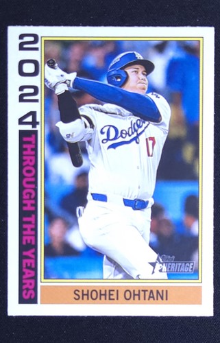 2025 Topps Heritage Shohei Ohtani #TTY-25 Through the Years Dodgers