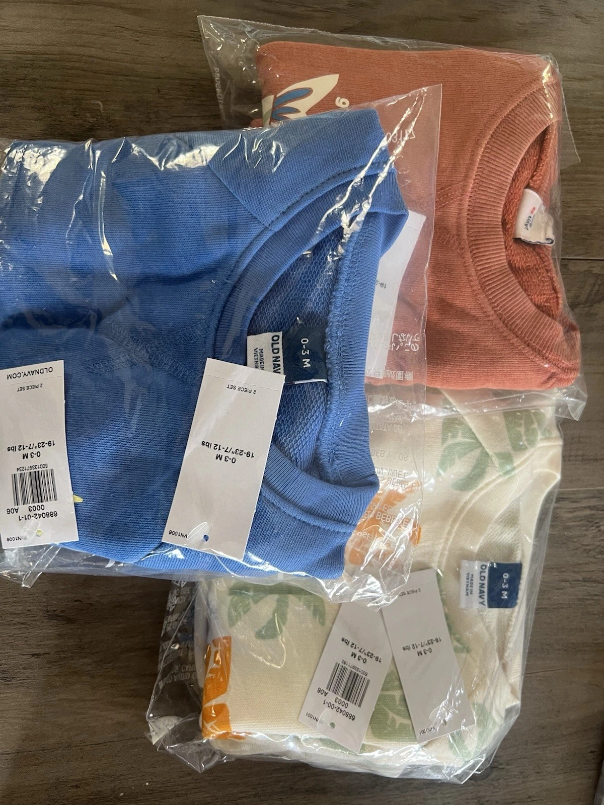 NWT Old Navy Baby Boy 0-3 Months Lot of 3 Sets Shirt Shorts