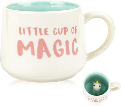 Einhorn Geschenke für Frauen Mädchen Freundin - Lustige 3D Tier Tasse 350ml
