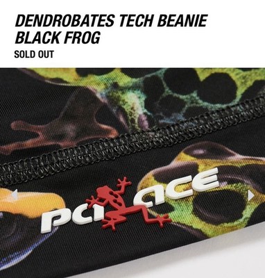 PALACE SKATEBOARDS DENDROBATES TECH BEANIE BLACK FROG S/M | eBay