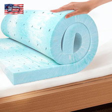EGO Topper 2 Inch Twin Memory Foam Mattress Topper, Gel Foam Mattress Topper for