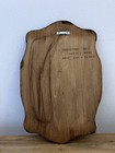 Vtg Hand Carved Wood Sunflower Cattail Wall Plaque Signed 1983 Boho Folk Cottage — photo 7