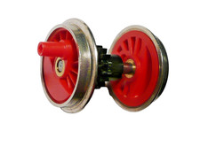 Treibradsatz mit Zahnrad  für Lok Gützold BR-86 , vor 1990