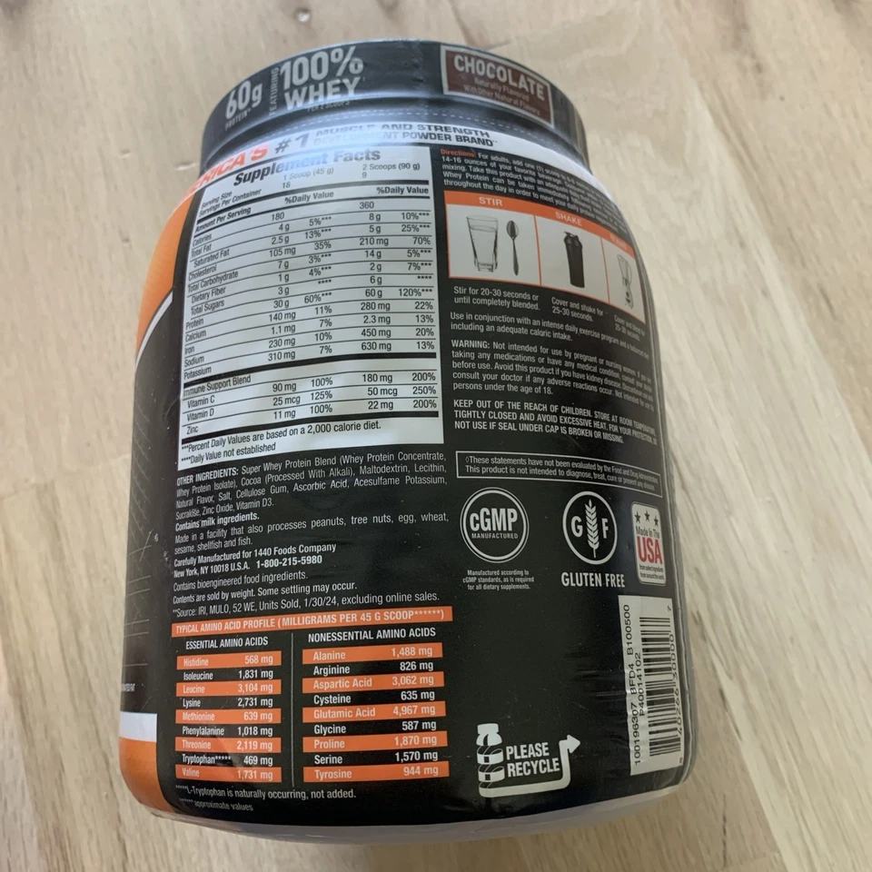 Body Fortress Super Advanced Whey Protein Powder, Chocolate, 28.4 oz (12/2026) - Image 3 of 4