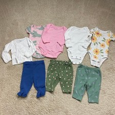 Baby Clothing Lot Girls NB Newborn Bundle Multicolor Floral Cactus Spring Summer