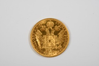 O64X03 Moneda de oro 986 ducado Francisco José I Austria Hungría Bohemia 1915