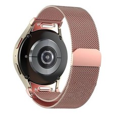 Magnetic Metal Band for Samsung Galaxy Watch 7 6 5 4 FE 40mm 20mm Rose Pink