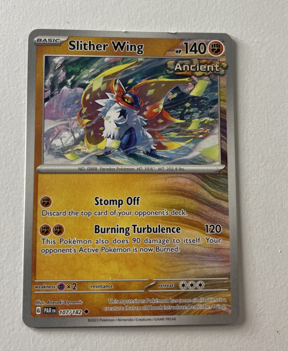Slither Wing - 107/182 Paradox Rift Pokemon - NM/MINT