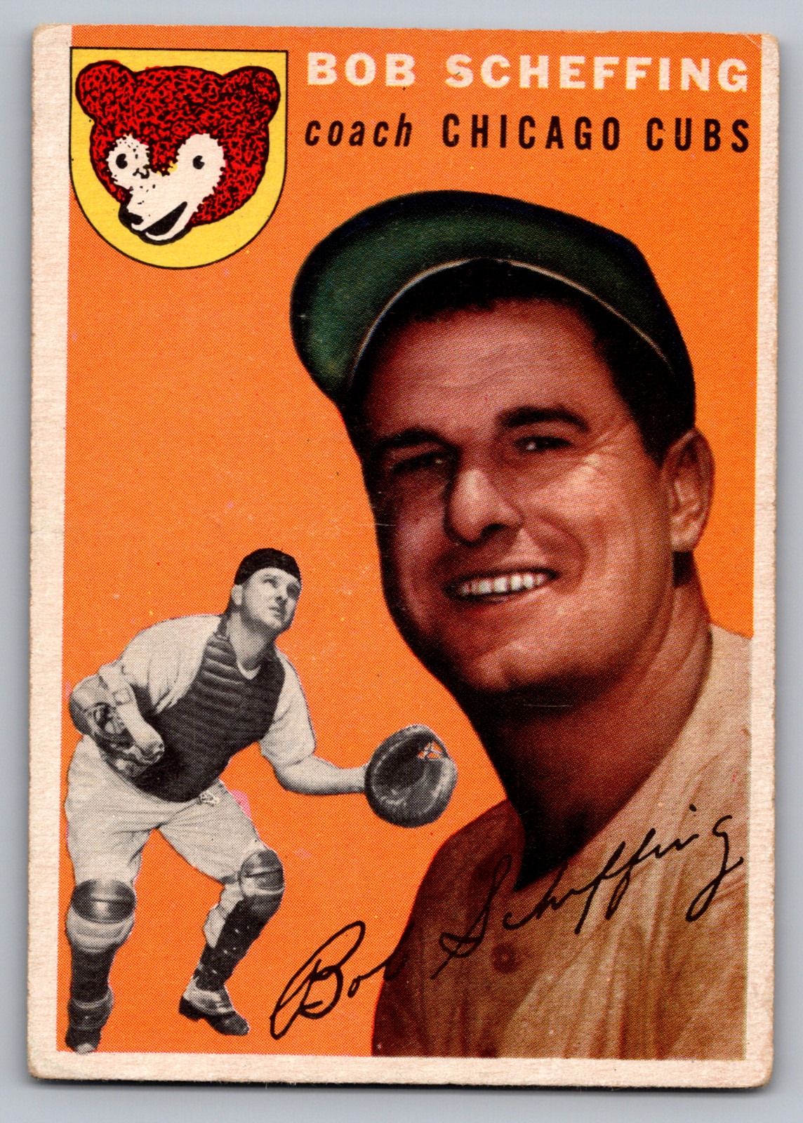 1954 TOPPS #76 BOB SCHEFFING CUBS