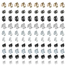 100pcs Metal Trim Panel U-Clip Spring Clips Fasteners Set for VW Audi Jetta Golf