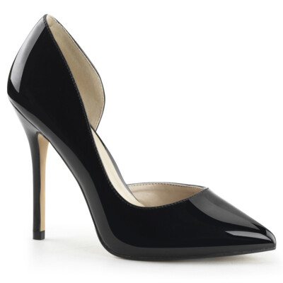 Black Stiletto Pinup High Heels Mens Drag Queen Crossdresser Shoes Womans 12 13