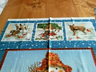 Morceau De Tissu Noël Giordano Studios USA - Motif Multicolore, Coton - Reste De Stock, Jamais Utilisé - Occasion
