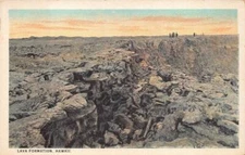 LAVA FORMATION HAWAIIAN ISLANDS HAWAII POSTCARD (c. 1920s)