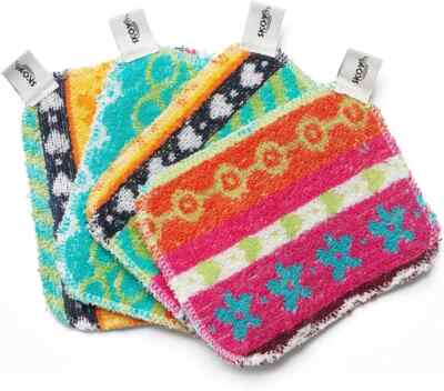 Scrub, 4-Pack Reusable, Non-Scratching Dish Scrubber for Kitchen and Household