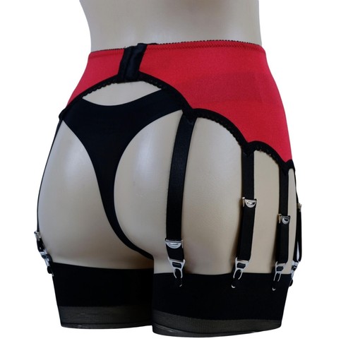 S-3XL Garter Belt 10 Metal Clips Suspender Strap Belts for Lingerie Stockings - Picture 10 of 17