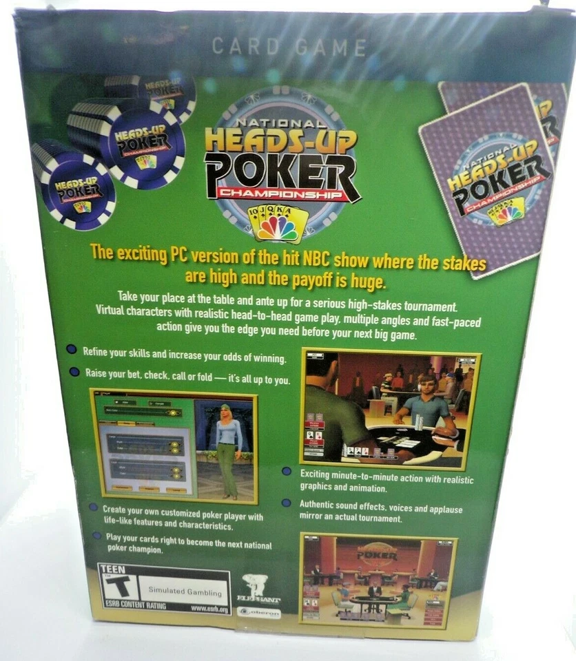 National Heads-Up Poker Championship PC 2007 Game New Sealed - Image 2 of 4
