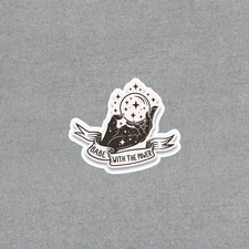 Cosmic Babe With The Power Crystal Ball Witch Sticker #5705