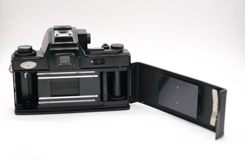Ricoh TLS 401 35mm reflex doppio mirino pellicola fotocamera solo corpo con scatola, funziona benissimo - Foto 9 di 10