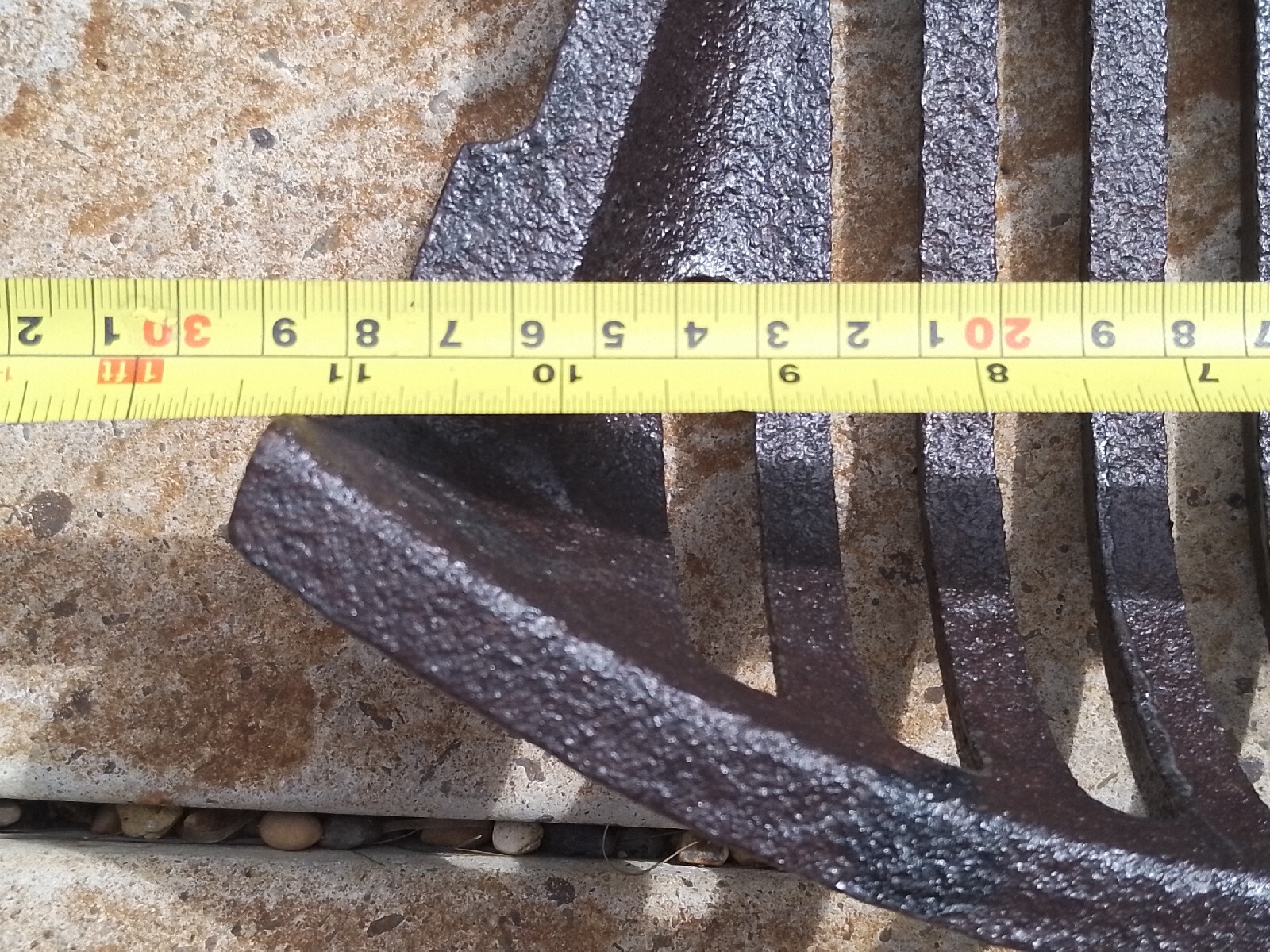 Vintage Old Antique Cast Iron Fire Grate Fireplace grill Victorian 8"x