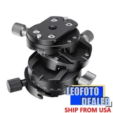 Open Leofoto G2 GEAR HEAD 3 IN 1 Panoramic Geared Ball Head Tripod Head ±10°