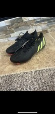Adidas Men PREDATOR EDGE.1 LOW FIRM GROUND SOCCER CLEATS GW1023 Black/Yellow