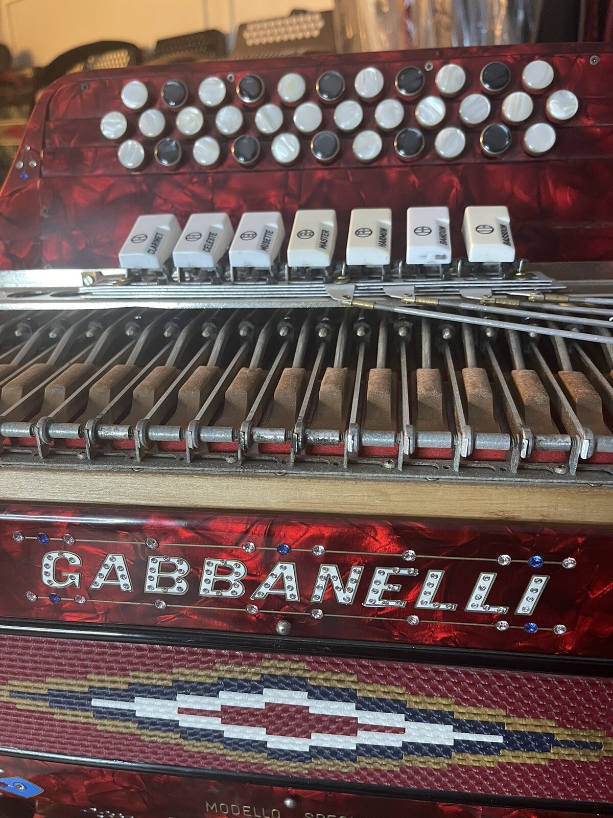 accordion Gabbanelli 7 Registros Tono Fa FBbEb Excellent Condition eBay