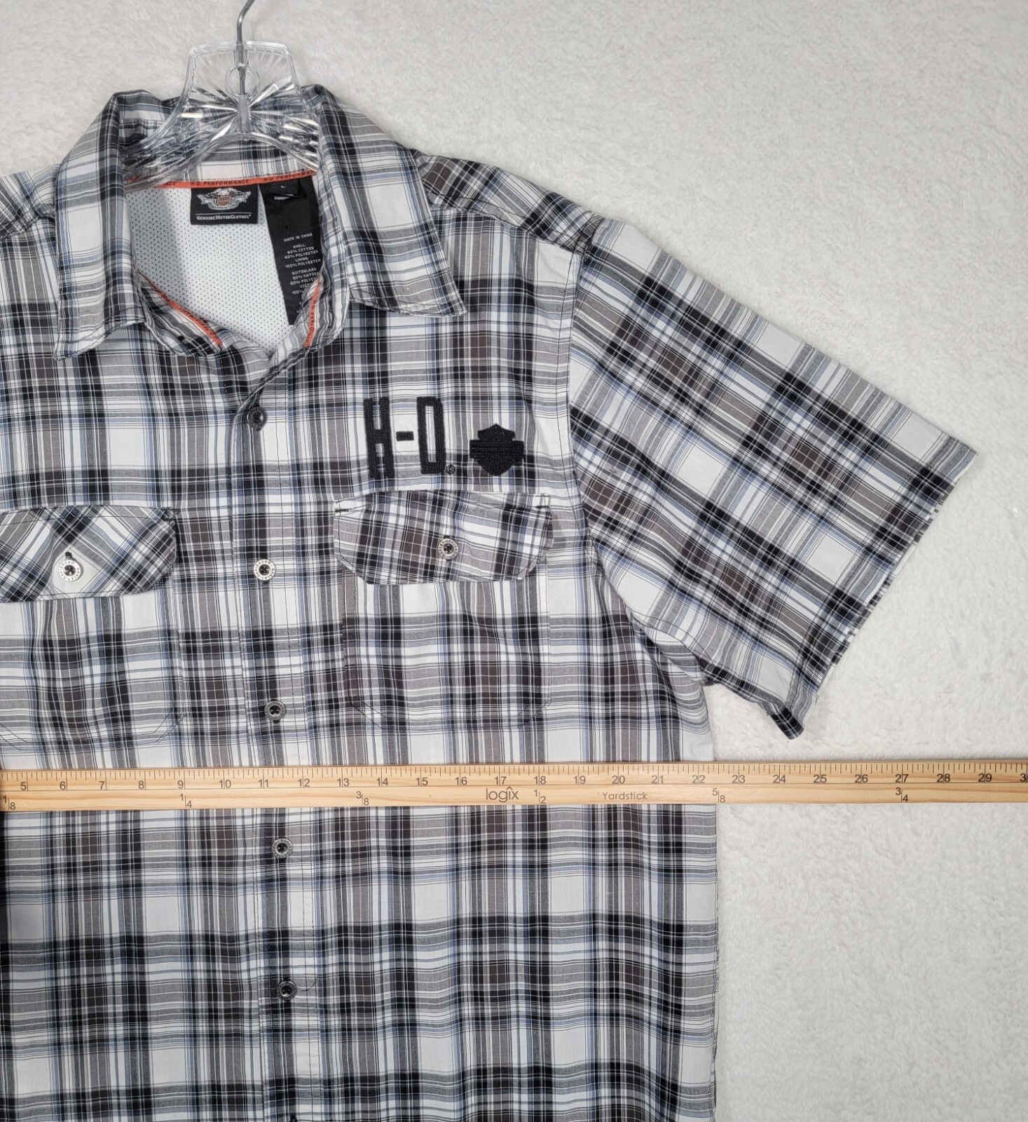 Harley Davidson Performance Button Down Short Sle… - image 7