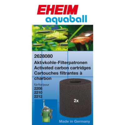 Eheim Aktivkohle Filterpatronen (2 Stück) für aquaball 60/130/180
