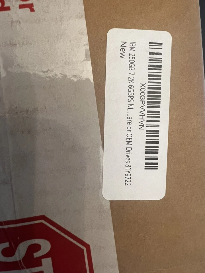 IBM 81Y9723 81Y9722 250GB 7.2K 6G NL SATA 2.5" SFF HDD | Free Shipping - Image 3 of 4
