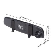 Kit Portatarga con Telecamera 170° + Specchietto Retrovisore Monitor 4.3" HD - Miniatura 3