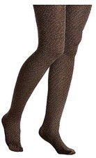 Hue Women's Tights Flecked Opaque Control Top 15823 Auburn Size S/M