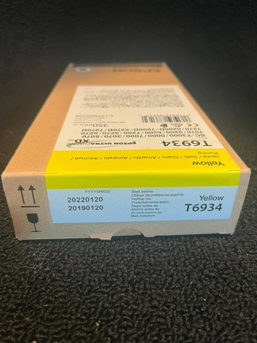 Original Epson T6934 Tintenpatrone Gelb Datum: Januar 2022 - Bild 2 von 6