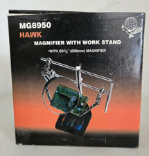 Helping Hand Magnifier Magnifying Glass Work Station Jewelers Jewelry Tool