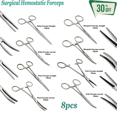 Range Of Complete Hämostatische Zangen Chirurgische Artery Halsted Clamp Forceps