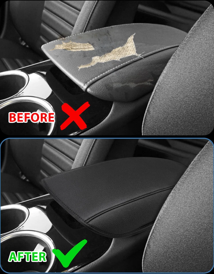 Center Console Lid Armrest Cover Protector for Ford Fusion 2013 2014 2015 2016 Foto 4 de 4