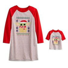 Girl Baby Yoda Nightgown Pajama Doll Gown 6 Christmas Grogu American Star Wars