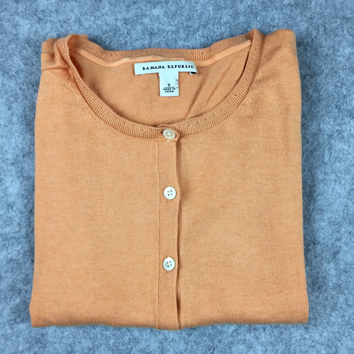 Banana Republic Long-sleeve Button-up Shirt Cotton/Silk Blend Cardigan  Women's S