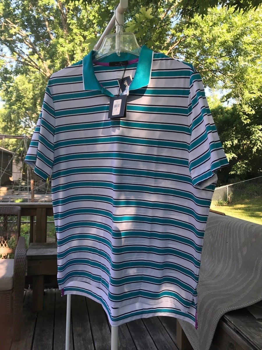 RLX GOLF POLO サイズS 迷彩 Men's Blue/White/Navy Ralph Lauren RLX Short Sleeve Golf Polo SZ