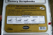 Pioneer photo album refill pages RW-85 memory scrapbooks 5 sheets/10 pages