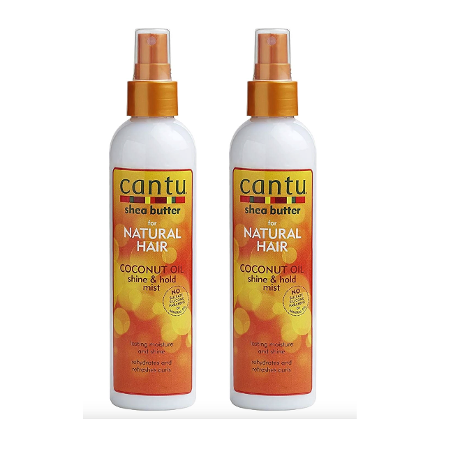Cantu Shea Butter Coconut Oil Shine & Hold Mist 8fl.oz 237ml - Pack of 2