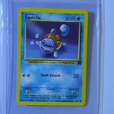 Pokémon TCG Squirtle Team Rocket 68 Regular Unlimited Common | eBay