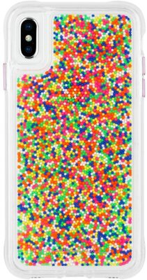 iPhone XS Max Hülle Sprinkles Cover Case Mate Rainbow Slim Robust Mehrfarbig Neu