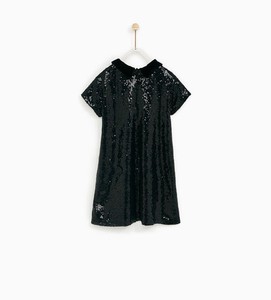 zara girls black dress
