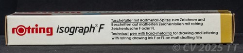 Rotring 158 050 isograph F (Film) 0,50 mm - Tuschefüller / technical pen - NOS - Bild 4 von 6