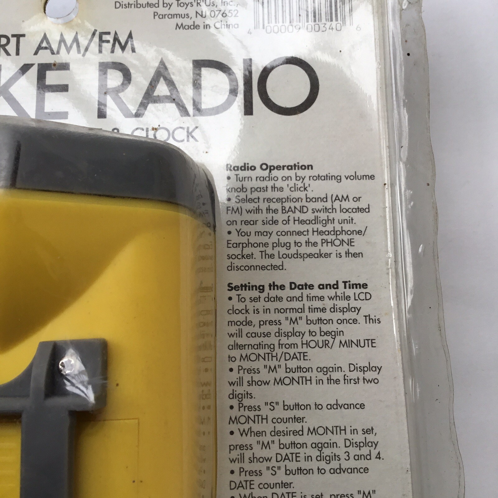 1992 High Frequency Sport AM/FM Bike Radio w/ Headlight & Clock eBay