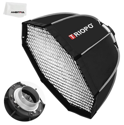 Triopo 55 cm Fototafel Bowens Mount Octagon Umbrella Softbox Quick Installati...