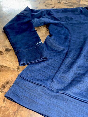 Under Armour Coldgear Infrared Survivor Hoodie Women's Size XL Navy STORM - Picture 2 of 4